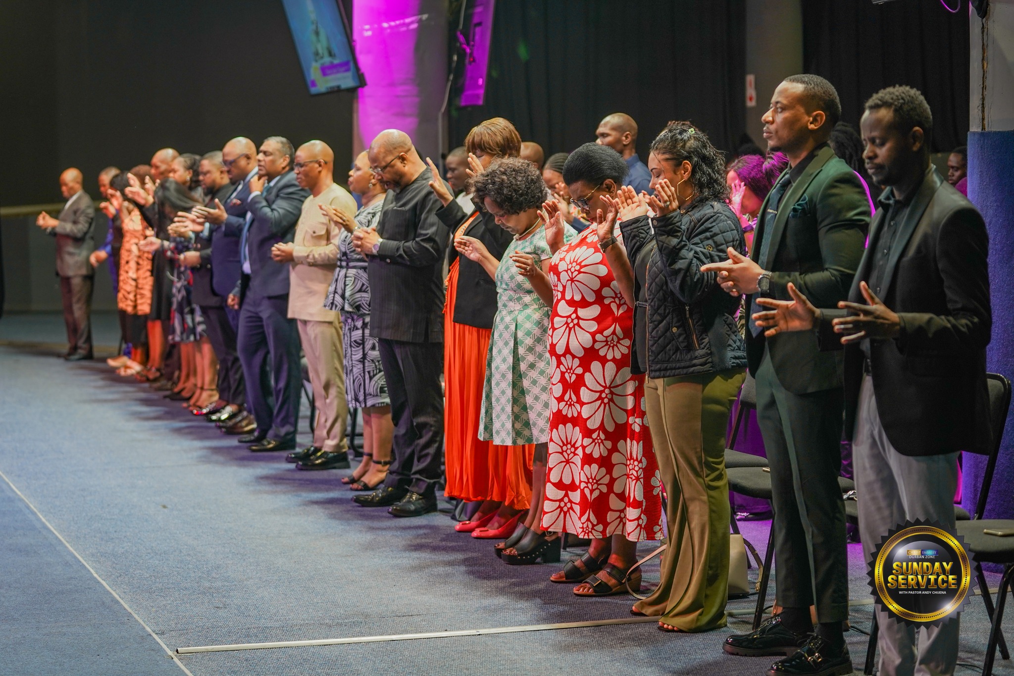 Pastor ministering at Christ Embassy Durban Zone
